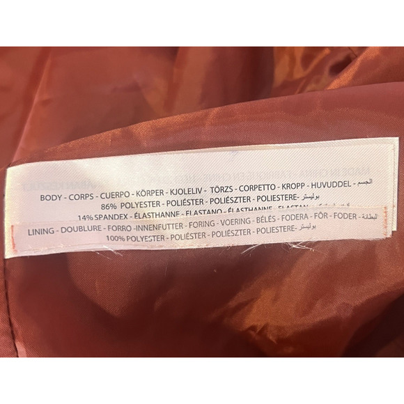 Ariat Faux Suede Jacket Womens Size XXL Rust Fringe Cutout Concert Rodeo Western - Picture 8 of 9